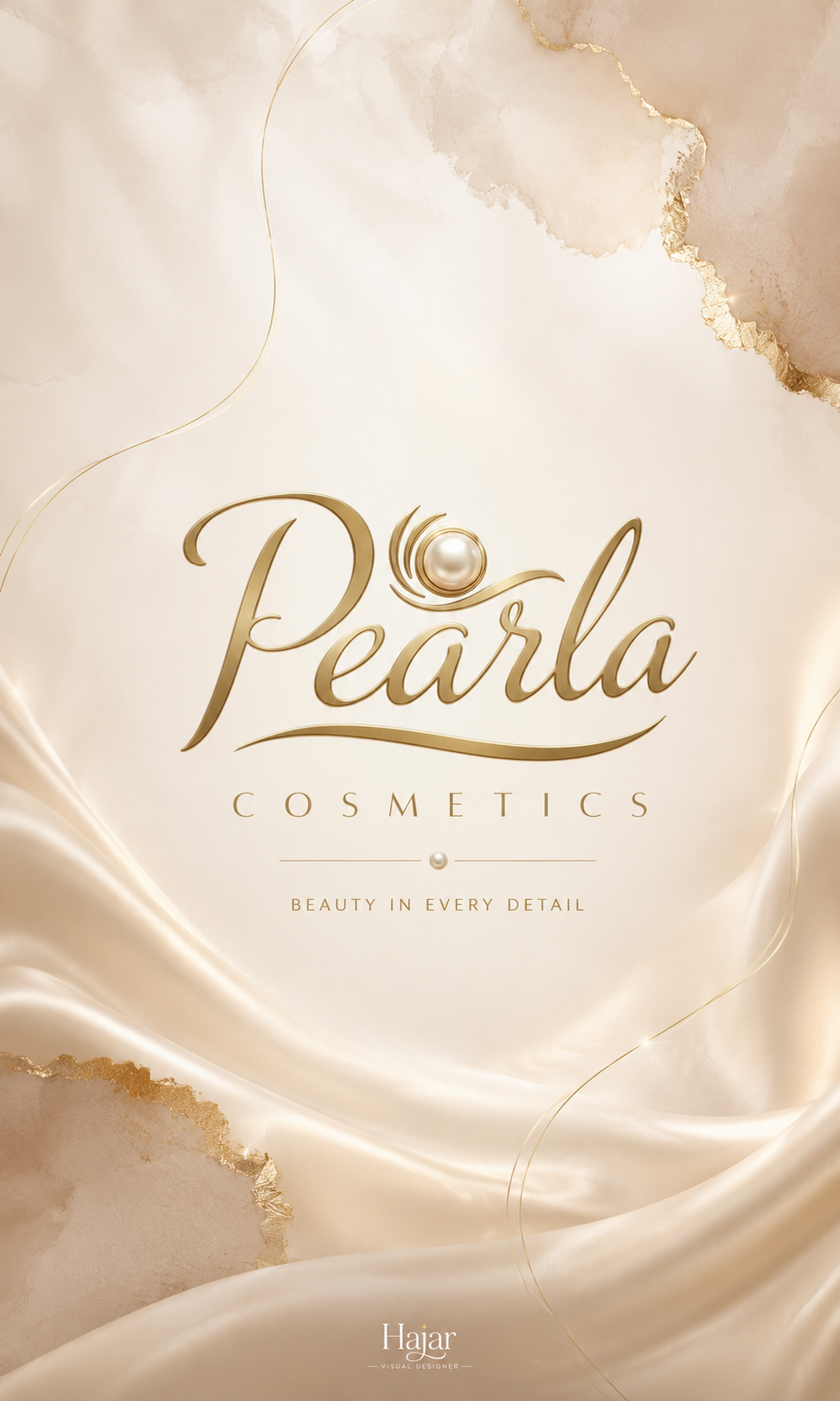 Pearla cosmetics branding project cover